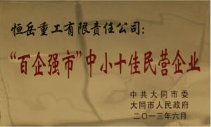 “百企强市”中小十佳民营企业