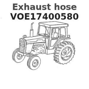 VOE17400580排气软管重型零件EC350E、EC380E、EC380 EHR、EC480E、EC480EHR、EC 750E